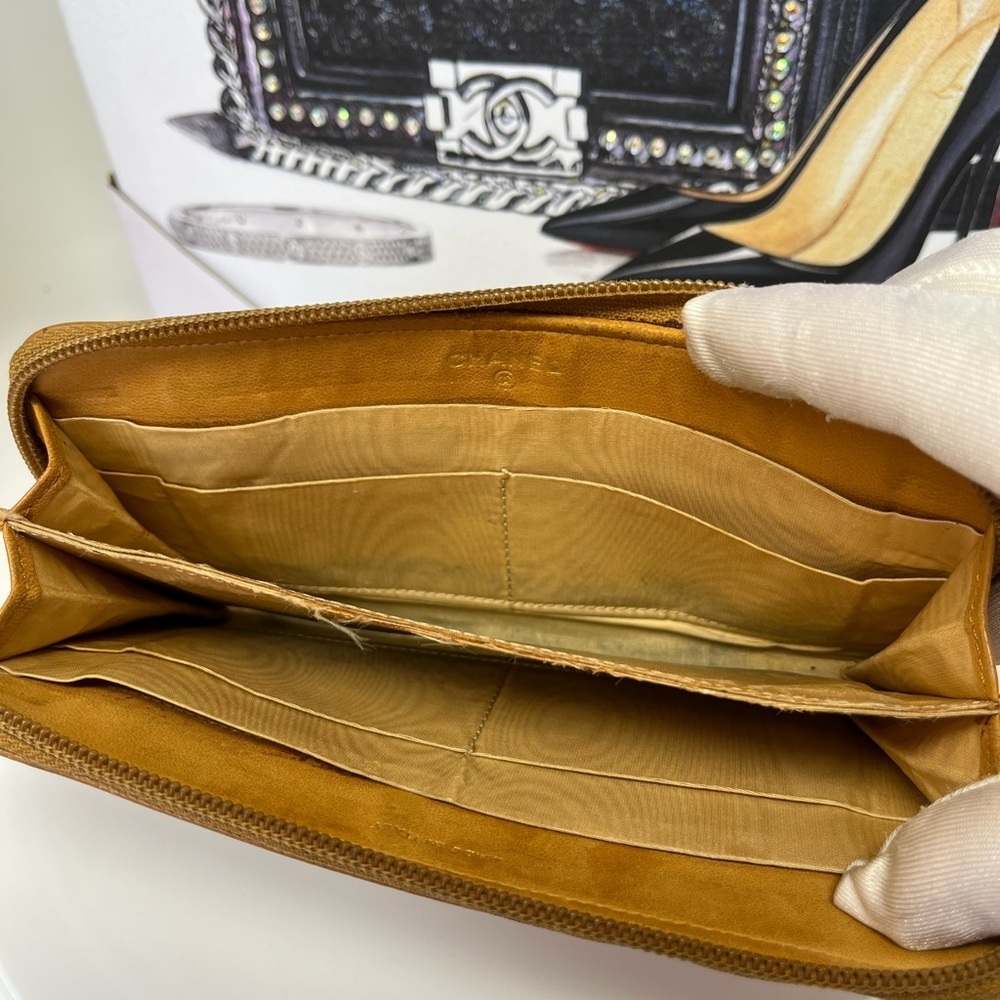 Chanel Caviar skin C C long Wallet - Picture 7 of 8
